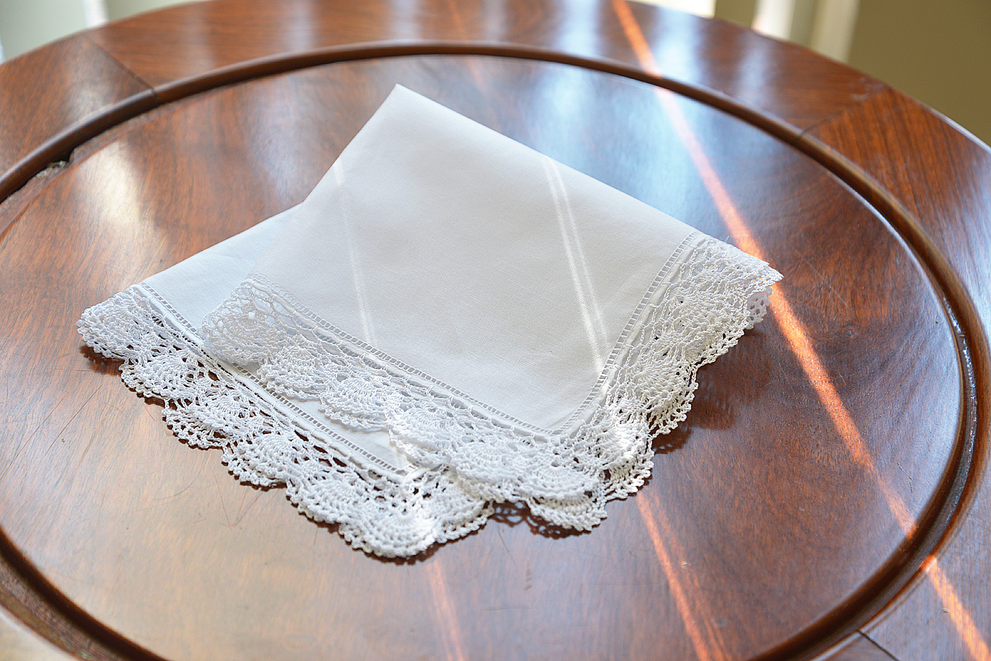 Irish fine hemstitch handkerchief