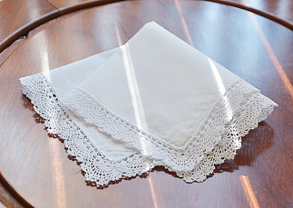 Fancy Hemstitch Lace handkerchief