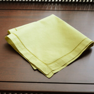 Cotton Hemstitch Handkerchief. Mellow Green Colored. 13″