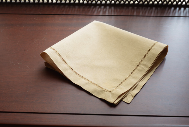 cotton handkerchief, soybean colored