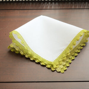 Wild Lime Lace Trims Handkerchief