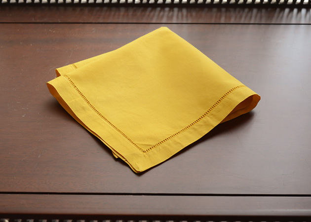 mango mojito hemstitch handkerchief.